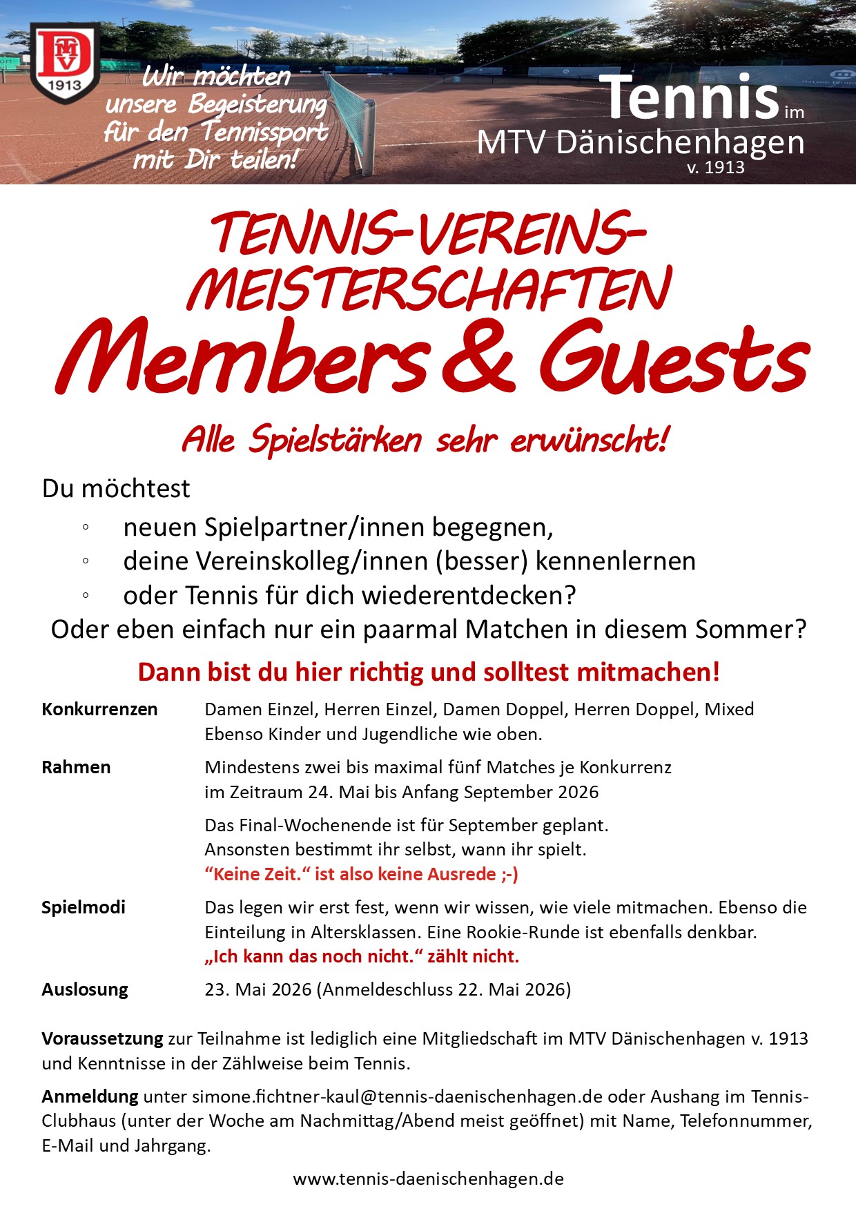 Tennis Clubmeisterschaften